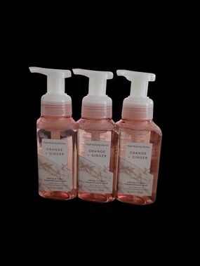 3pc Bath & Body Works Orange + Ginger Foaming Hand Soap - NEW!!